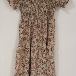 Floral Smocked Midi Dress